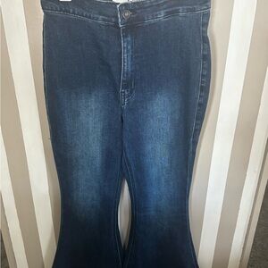 KanCan Dark Blue Flare Jeans